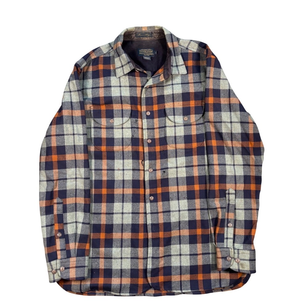 Thomas Kay Collection Pendleton Wool Flannel Button Down Shirt Size M *Read*